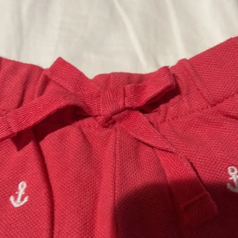 Ralph Lauren 4t washed red white anchor embroidered pull-on short nwot stretchy